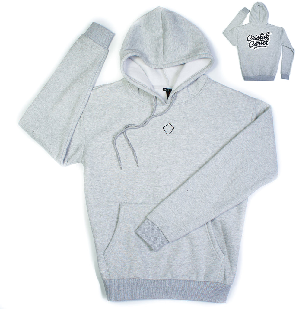 Grey Script Sweater – Cristal Cartel Clothing