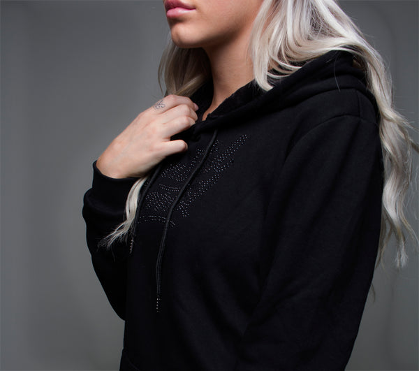 Black Diamond Rhinestone Sweater
